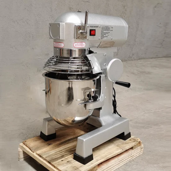 Máquina para hornear comercial Máquina para hacer pan de panadería Acero inoxidable 10L 20L 30L Amasadora de panadería en espiral planetaria y mezcladora de harina y masa de pan